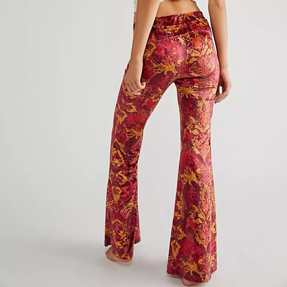 New Free People Hold Me Closer Flare Wide Leg Palazzo Pants. - Picture 3 of 6
